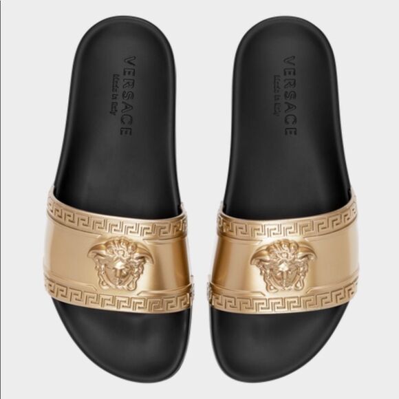 Versace Gold and Black Men\'s Sandals main image 4